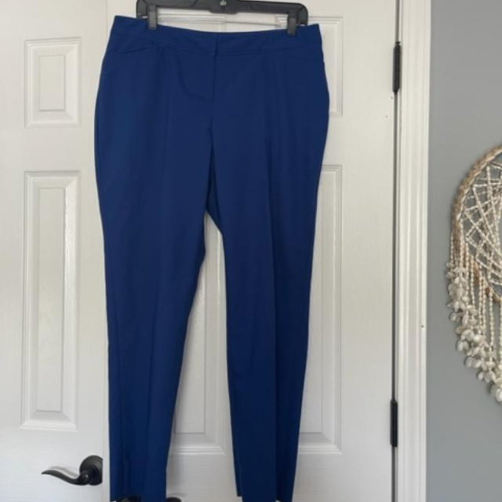 Rafaella Cobalt Blue Cropped Pant